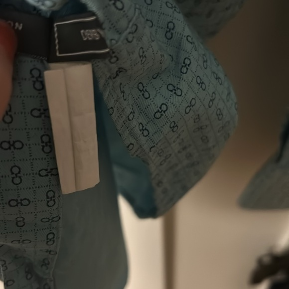 Vintage men’s salvatore ferragamo cotton button up dress shirt - Picture 7 of 13